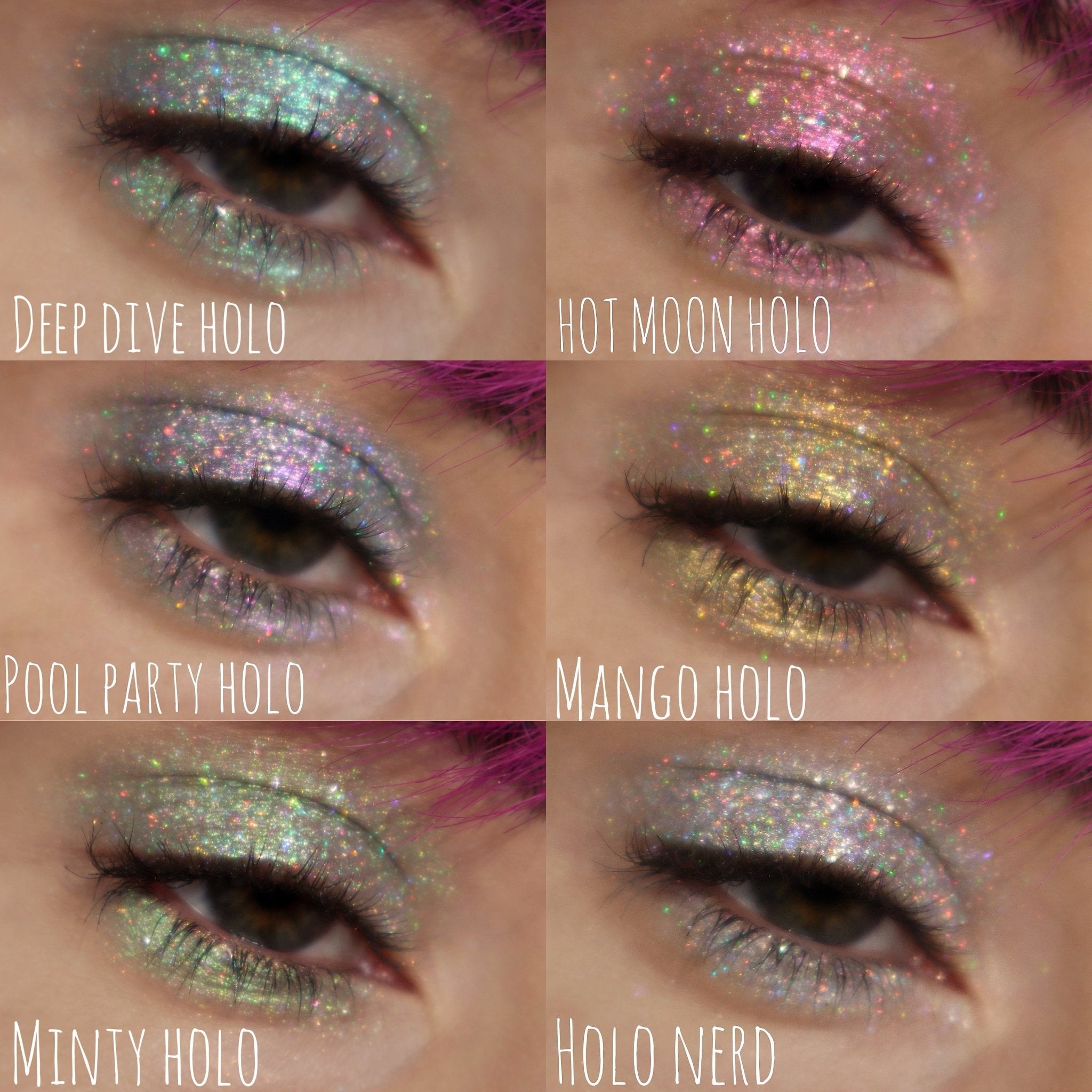 6 PAN SUMMER HOLO BUNDLE - TouchofGlamBeauty